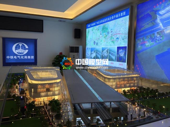 城市轨道交通地铁车站沙盘模型