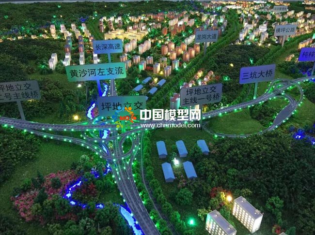 外环高速沙盘模型