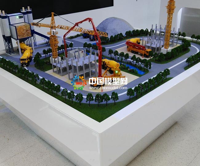 智能施工调度系统沙盘模型