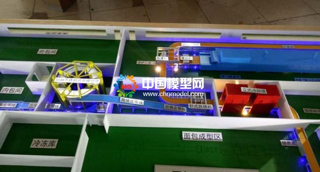 面包自动生产线沙盘模型