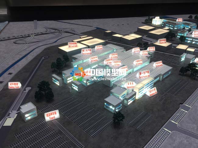 广汽丰田汽车厂沙盘模型