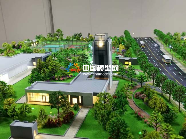 西朗污水处理厂沙盘模型