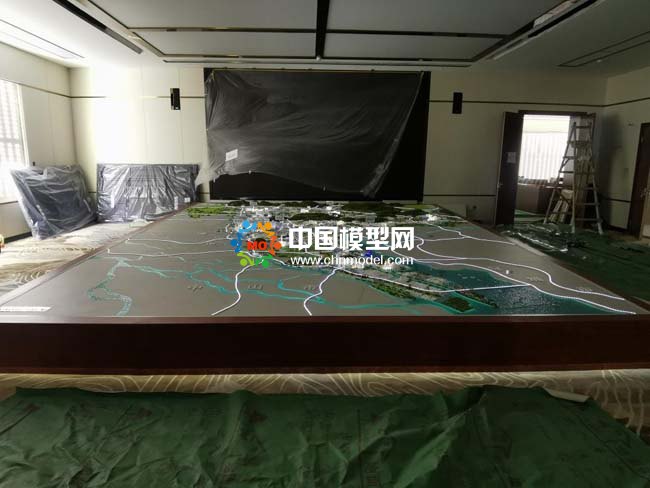 广州警备区规划沙盘模型
