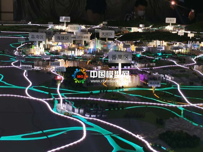 广州警备区规划沙盘模型