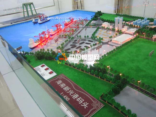 海南新兴港码头沙盘模型