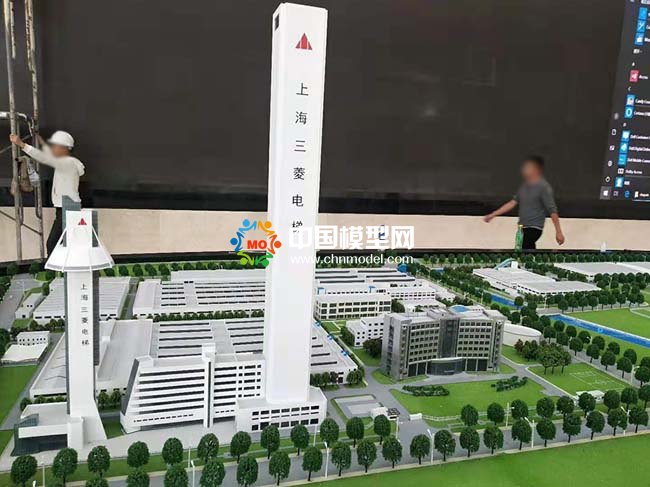 上海三菱电梯厂区沙盘模型