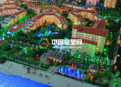 综合体沙盘模型商业氛围的营造源自小品和灯光