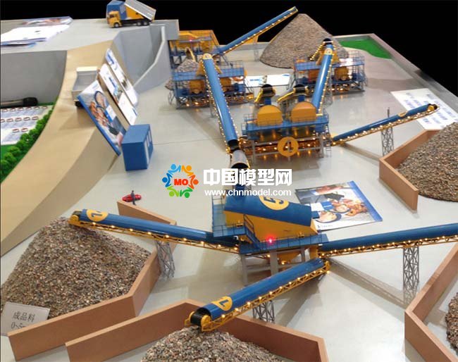 建筑垃圾破碎站沙盘模型