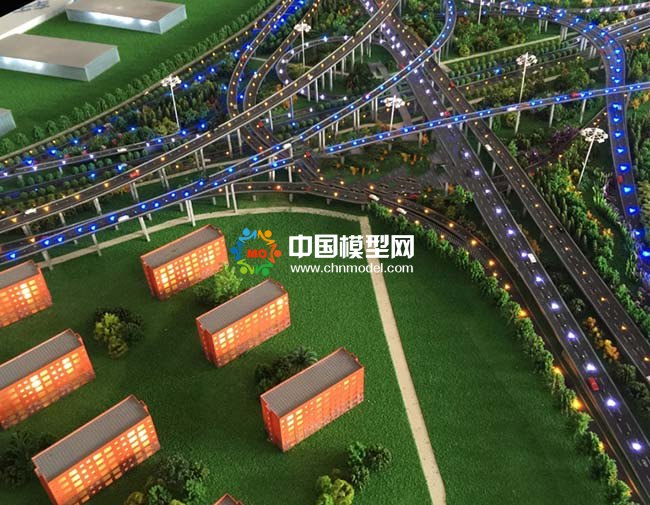 张江立交桥沙盘模型