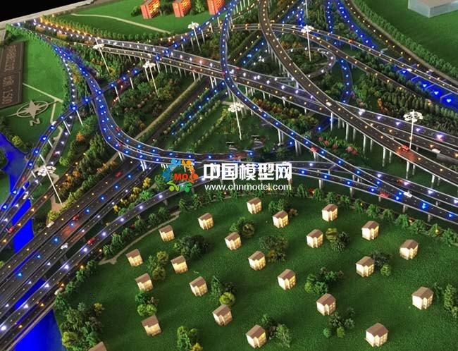 张江立交桥沙盘模型