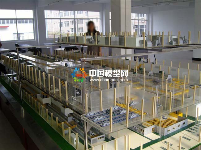 智能汽车检测站沙盘模型