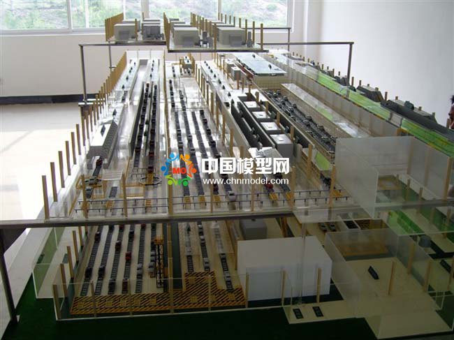 智能汽车检测站沙盘模型