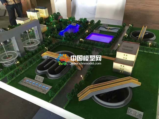 水环境监测处理沙盘模型