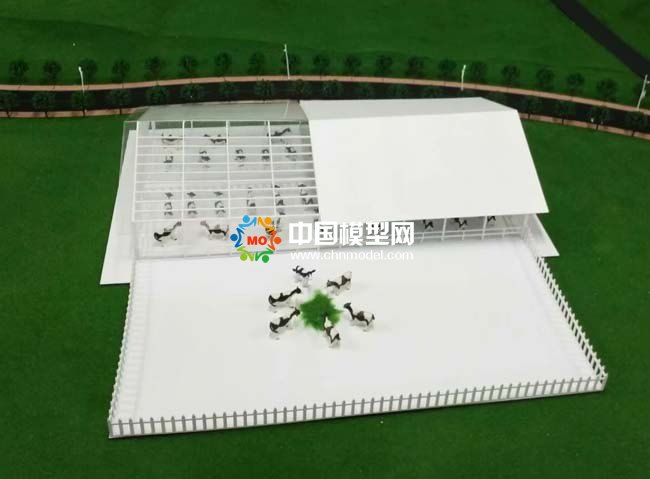 奶牛场沙盘模型
