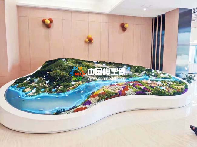 温泉小镇沙盘模型