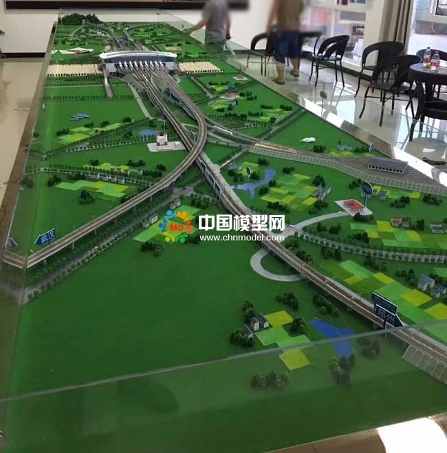 襄阳东津站沙盘模型展现