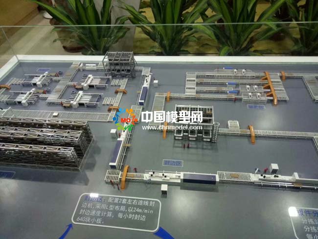 板式家具工业4.0生产线沙盘模型