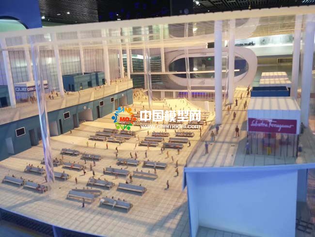 高铁站结构沙盘模型