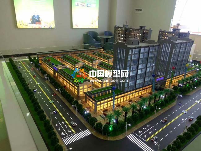 农副食品交易中心沙盘模型