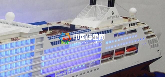 银海女神号豪华邮轮模型