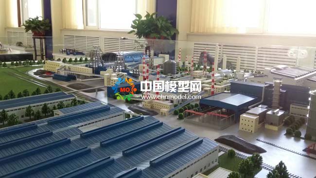 巨能特钢厂区沙盘模型，新工艺新技术新材料新装备实验基地