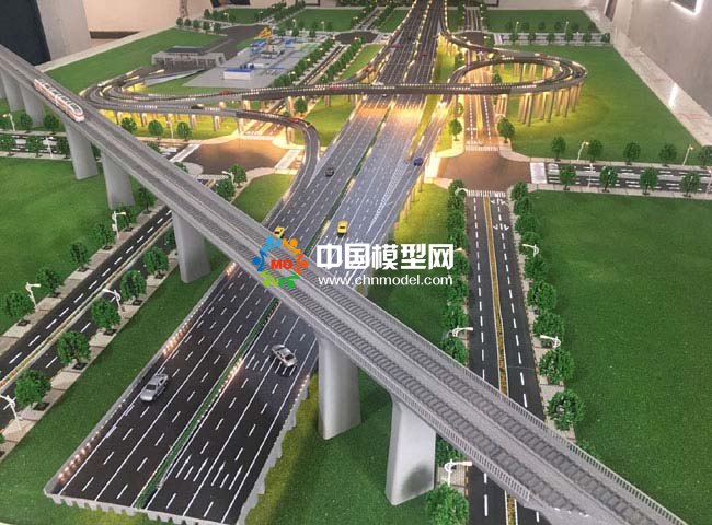 西安沣东立交桥沙盘模型