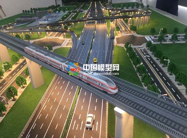 西安沣东立交桥沙盘模型