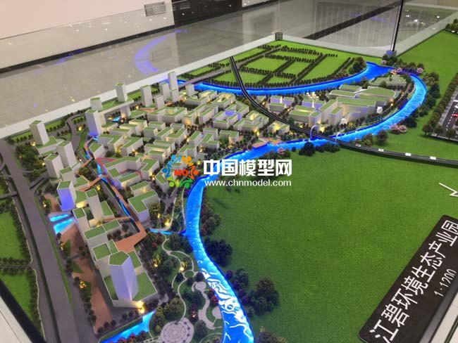 环境生态产业园沙盘模型
