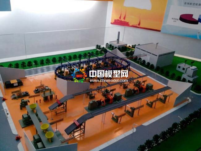轮胎生产线沙盘模型