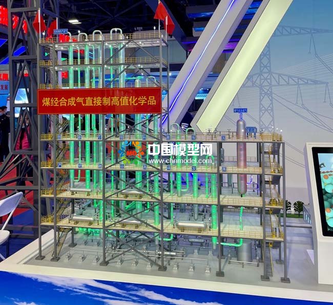 煤经合成气直接制高值化学品设备模型