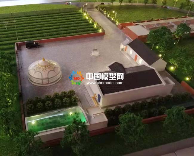 牧民生活沙盘模型，蒙古包模型
