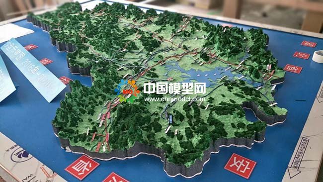 天然气管网布局沙盘模型