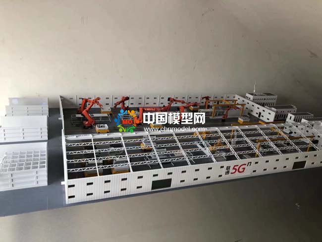 联通5G机器人智慧工厂沙盘模型