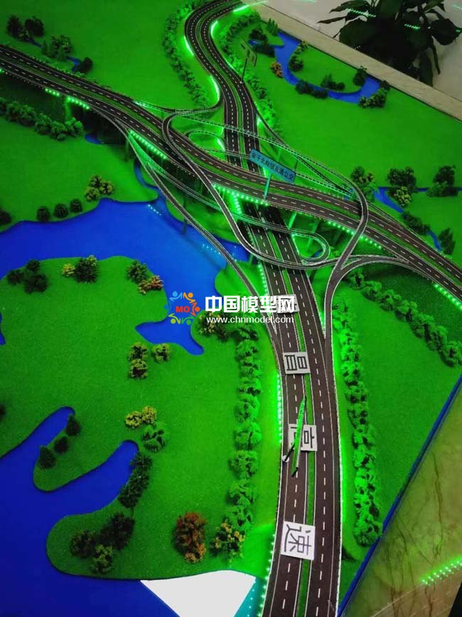 高速公路交通建设沙盘模型