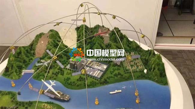 卫星遥感监测防灾防害预警沙盘模型