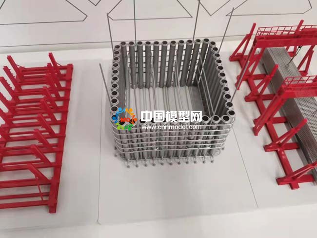 城市高架预制装配式桥梁工艺沙盘模型