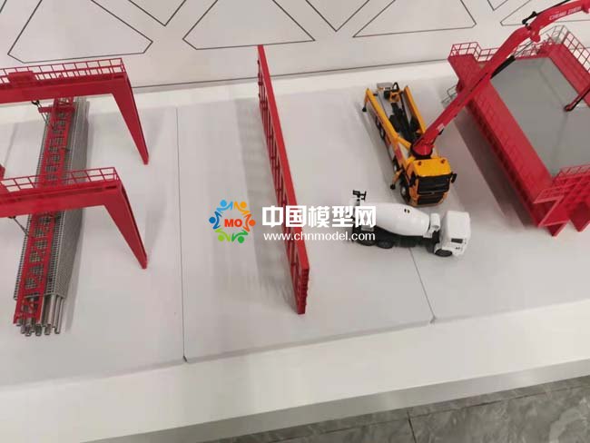 城市高架预制装配式桥梁工艺沙盘模型