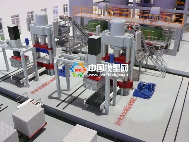建筑砖块生产线沙盘模型