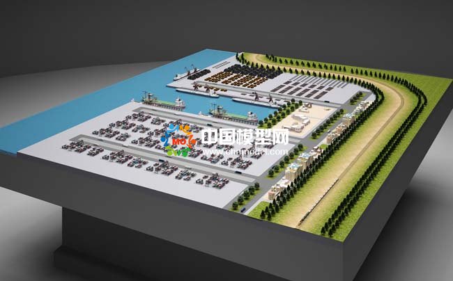 集装箱货运码头沙盘模型