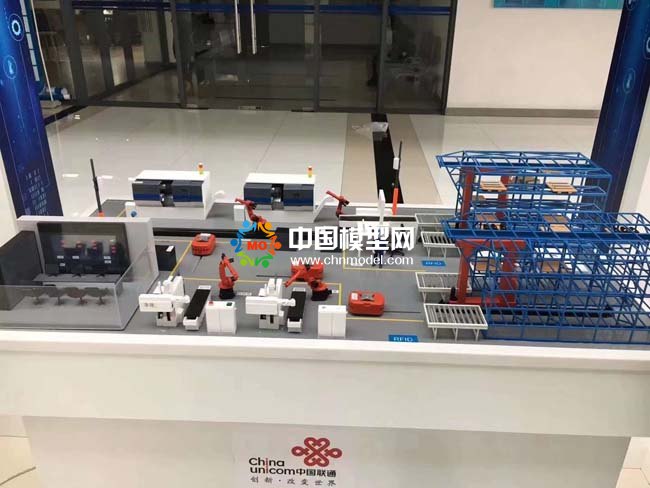 中国联通RFID5G智慧物流解决方案沙盘模型