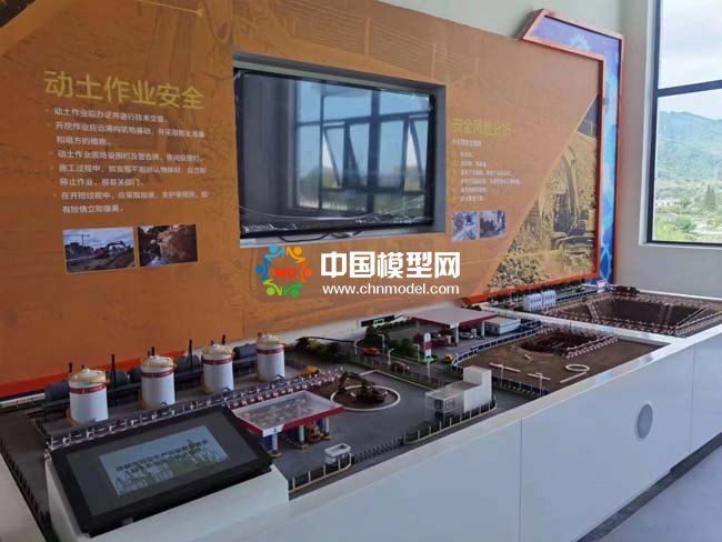 中石化加油站沙盘模型