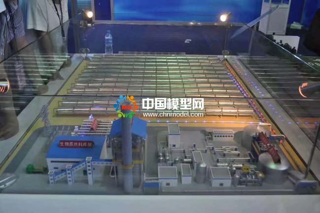 混合热发电系统槽式太阳能热发电沙盘模型