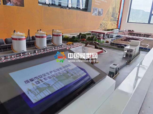 中石化加油站沙盘模型