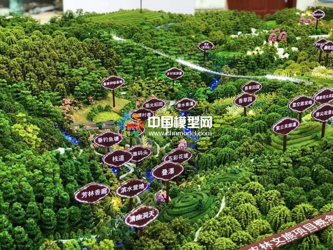 农林文旅沙盘模型
