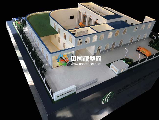 竖式垃圾分类转运站沙盘模型