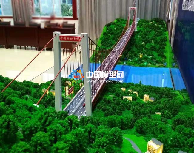 开州湖特大桥沙盘模型