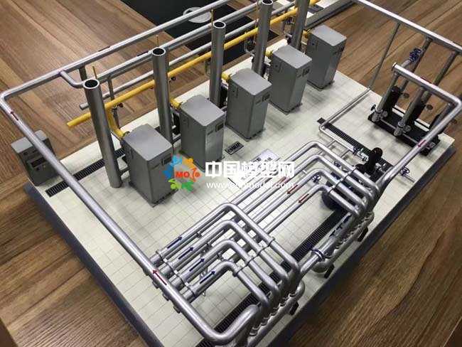 商用锅炉供暖系统沙盘模型