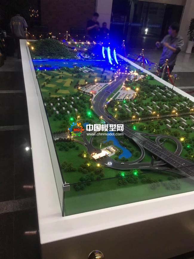 高速公路沙盘，桥梁隧道沙盘模型