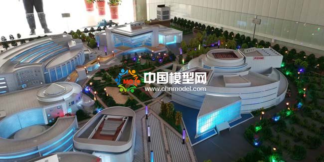 东西湖文化中心沙盘模型