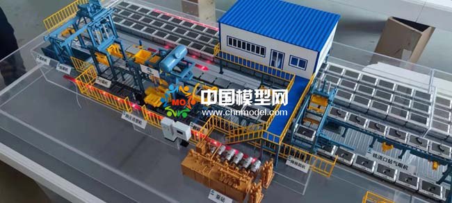 机械生产线沙盘模型